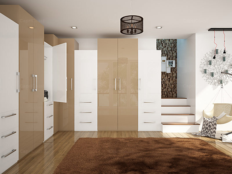 Madre L-shaped Wardrobe Chestnut & European Ash2