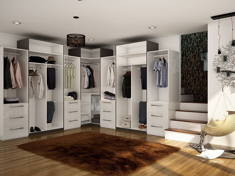 Madre L-shaped Wardrobe Chestnut & European Ash2