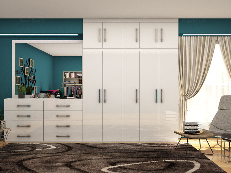 Alerce Straight Wardrobe Fumed Oak & Fumed Oak1