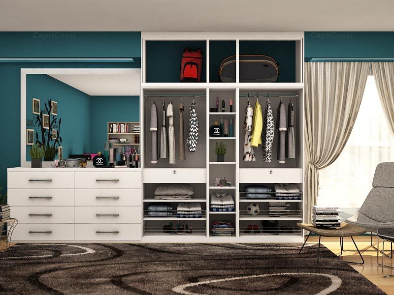 Alerce Straight Wardrobe Fumed Oak & Fumed Oak2