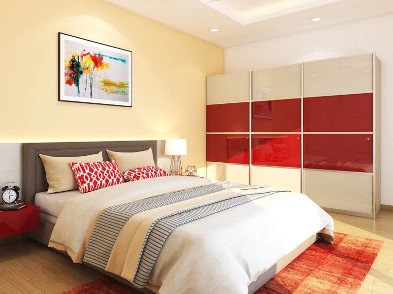 Alluring Burgundy And Cream Multitone Wardrobe