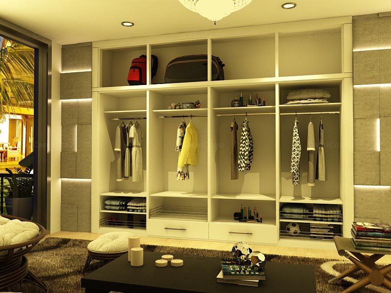 Lapis Straight Wardrobe Walnut Rigato and Bronze Walnut2